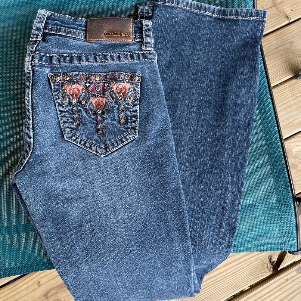 Miss Me, Grace, and Real tree jeans